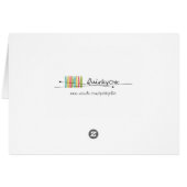 Carte de voeux d'anniversaire du Rose espagnol pay (Dos Horizontal)