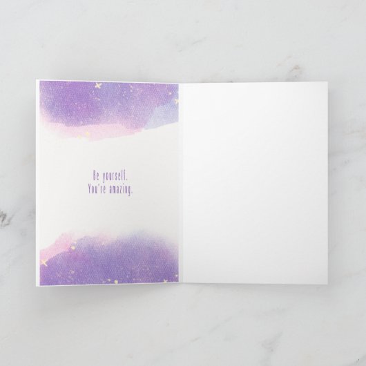 Carte de voeux d'anniversaire élégante et bordée d (Intérieur)