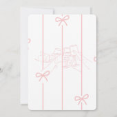 Carte de vœux d'anniversaire élégante rose avec de (Dos)