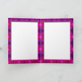 Carte de vœux d'anniversaire éléphant violet drôle (Intérieur)