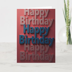 Carte de vœux d'anniversaire en saphir