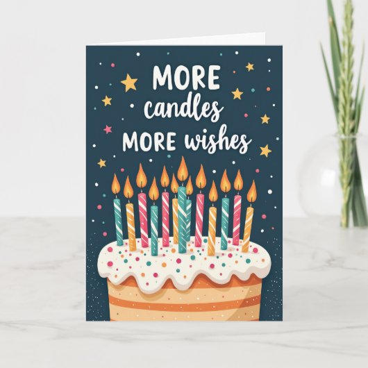 Carte de vœux d'anniversaire étoilé (Devant)