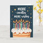 Carte de vœux d'anniversaire étoilé (Fleur jaune)