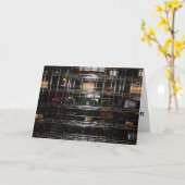 Carte de vœux d'anniversaire "FACES Wine Rack" (Fleur jaune)