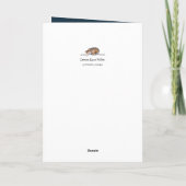 Carte de vœux d'anniversaire Fleur & Lettre (Dos)