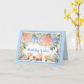 Carte de voeux d'anniversaire Fleurs de Pays (Fleur jaune)