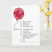 Carte de voeux d'anniversaire générique (Fleur jaune)