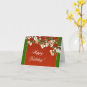 carte de voeux d'anniversaire heureuse (Fleur jaune)