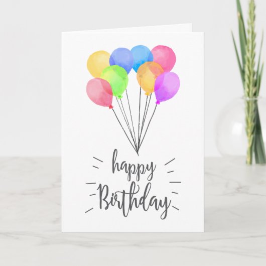 Carte de voeux d'anniversaire heureuse pour les ba (Devant)