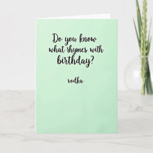 Carte de vœux d'anniversaire humoristique