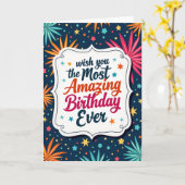 Carte de vœux d'anniversaire incroyable (Fleur jaune)