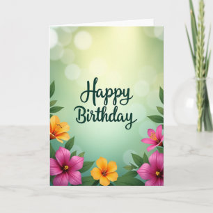 Carte de vœux d'anniversaire joyeuse