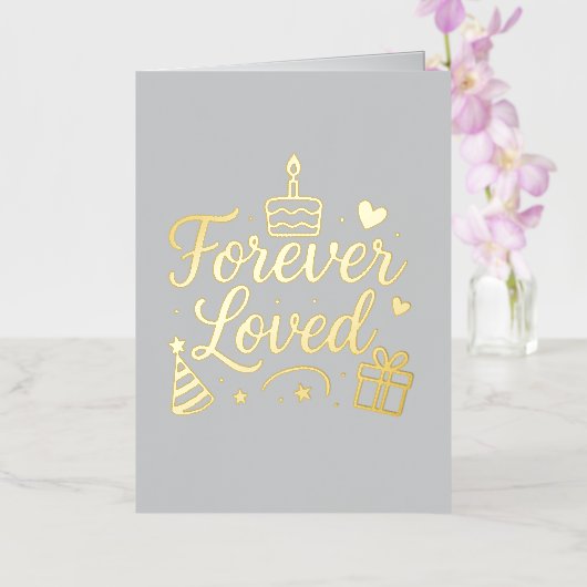 🎉 Carte de voeux d'anniversaire joyeuse - Cute &  (Orchidée)