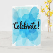 Carte de vœux d'anniversaire joyeux (Fleur jaune)
