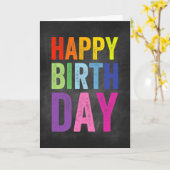 Carte de vœux d'anniversaire Joyeux Anniversaire A (Fleur jaune)