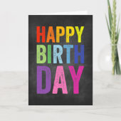 Carte de vœux d'anniversaire Joyeux Anniversaire R (Devant)