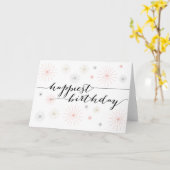 Carte de voeux d'anniversaire la plus heureuse (Fleur jaune)