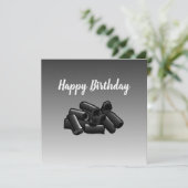 Carte de vœux d'anniversaire Licorice Flat (Debout devant)