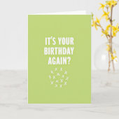 Carte de vœux d'anniversaire Lime (Fleur jaune)
