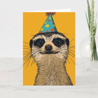 Carte de voeux d'anniversaire Meerkat