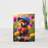 Carte de voeux d'anniversaire mignonne (Devant)