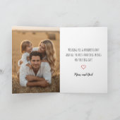 Carte de vœux d'anniversaire moderne simple avec p (Intérieur)