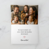 Carte de vœux d'anniversaire moderne simple avec p (Intérieur)
