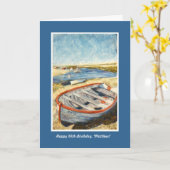 Carte de voeux d'anniversaire ou de retraite perso (Fleur jaune)