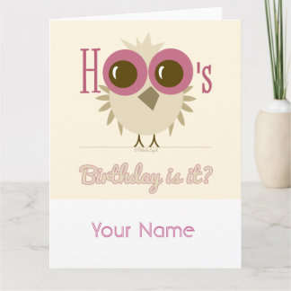 Carte de voeux d'anniversaire personnalisable pour