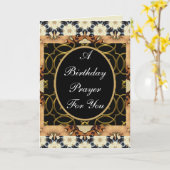 Carte de voeux d'anniversaire personnalisée (Fleur jaune)