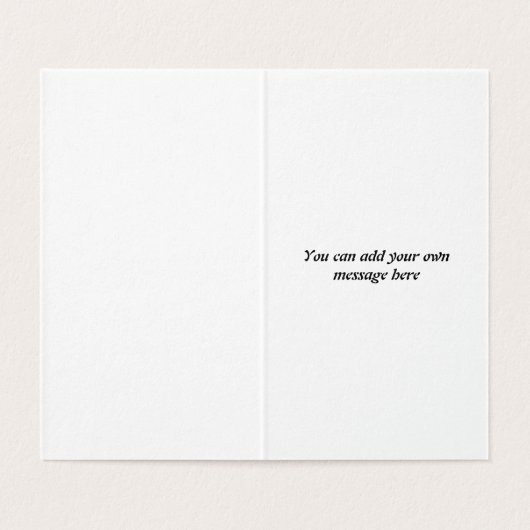 Carte de voeux d'anniversaire personnalisée (Inside Unfolded)