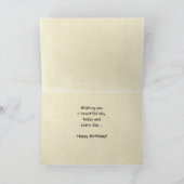 Carte de voeux d'anniversaire personnalisée au gra (Intérieur)