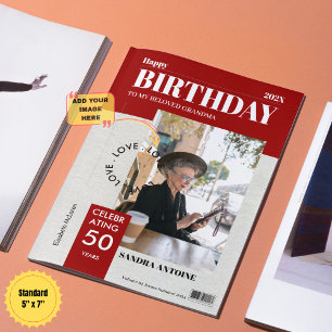 Carte de voeux d'anniversaire personnalisée avec p