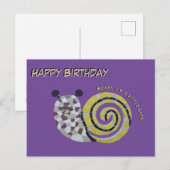 Carte de vœux d'anniversaire personnalisée avec un (Devant / Derrière)