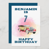 Carte de vœux d'anniversaire personnalisée avec un (Devant / Derrière)