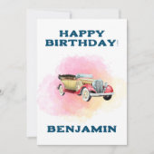 Carte de vœux d'anniversaire personnalisée avec un (Devant)