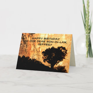 Carte de voeux d'anniversaire personnalisée, gendr