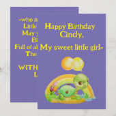 Carte de vœux d'anniversaire personnalisée pour pe (Devant / Derrière)