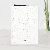 Carte de vœux d'anniversaire photo avec typographi (Dos)