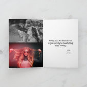 Carte de vœux d'anniversaire photo avec typographi (Intérieur)