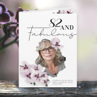 Carte de vœux d'anniversaire photo Orchidée Fabule