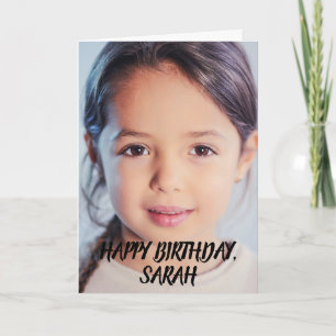 CARTE DE VŒUX D'ANNIVERSAIRE PHOTO SIMPLE MODERNE