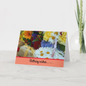 Carte de voeux d'anniversaire pliée (Devant)