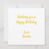 Carte de vœux d'anniversaire Popsicle Flat (Dos)