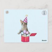 Carte de vœux d'anniversaire pour chats Tito et Ta (Dos)