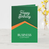Carte de vœux d'anniversaire pour Entreprise Verte (Fleur jaune)