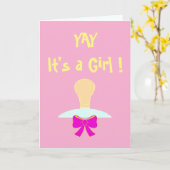 Carte de vœux d'anniversaire pour fille (Fleur jaune)