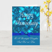 Carte de vœux d'anniversaire pour fille et gendre (Fleur jaune)