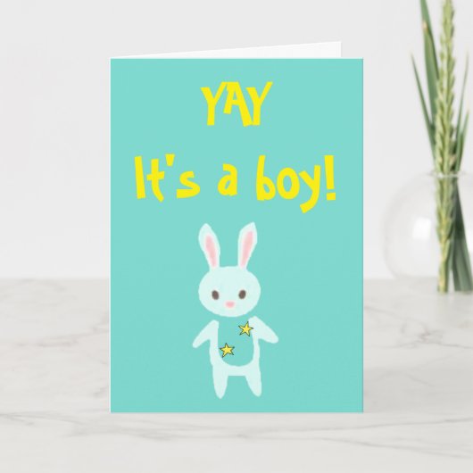 Carte de vœux d'anniversaire pour garçon (Devant)