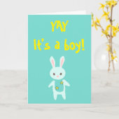 Carte de vœux d'anniversaire pour garçon (Fleur jaune)